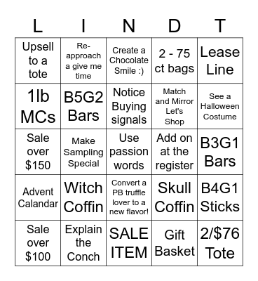 Spooky BOO Bingo Card
