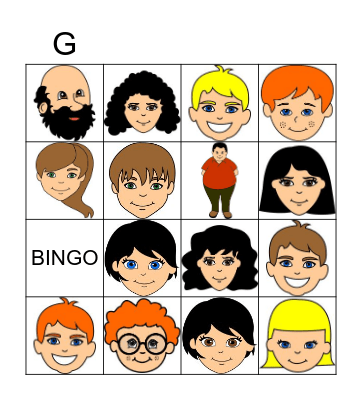 DESCRIBING PEOPLE Bingo Card