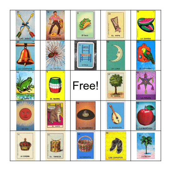 LOTERIA Bingo Card