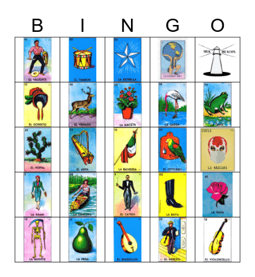 Loteria Bingo Card