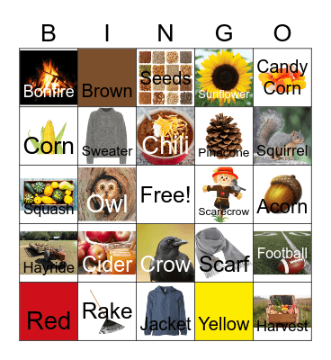 FALL 2 Bingo Card