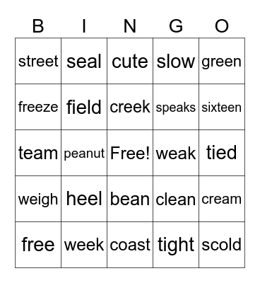 3-2-2 Bingo Card