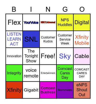 CUSTOMER SERVICE WEEK 2021 Bingo Card