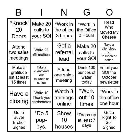 Presidio SoJo Bingo 10/05-11/02 Bingo Card