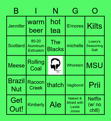 Outdoor Afro: Hiking + Camping Edition Bingo Card