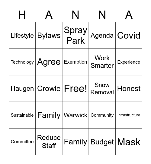 Bingo Card
