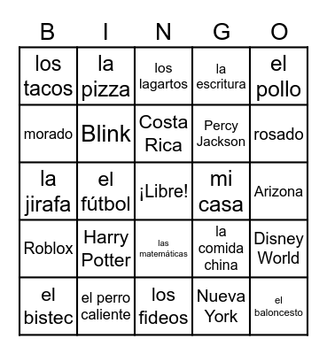 4 Hallan Bingo Card