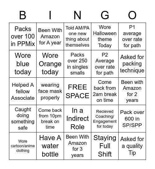 Singles BINGO! Bingo Card