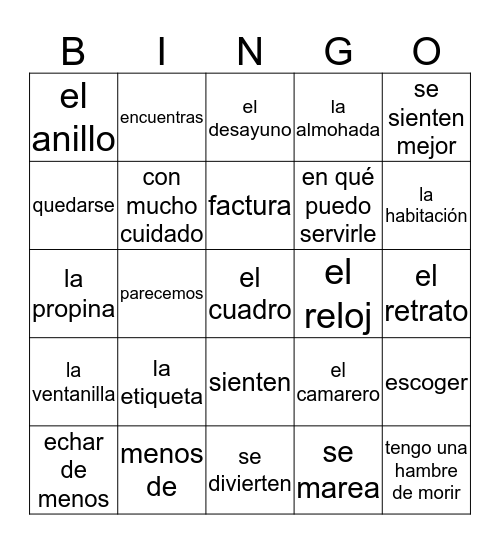 ¿Dónde está España? pg. 2 - 19 Bingo Card