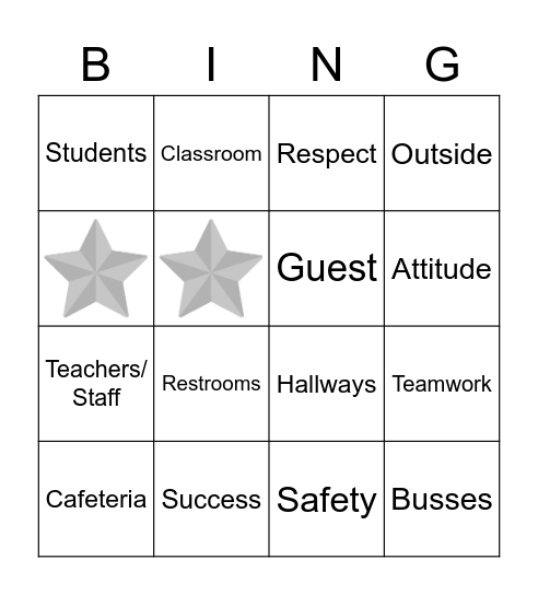 Galileo STARS Bingo Card
