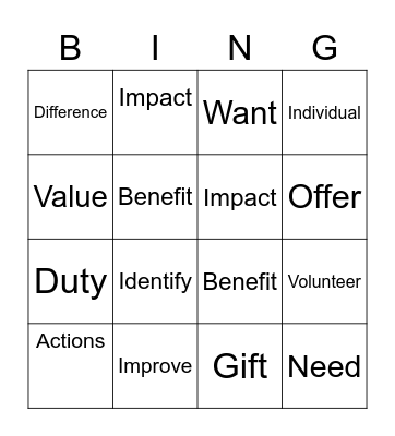 Reach D1-First Half Bingo Card