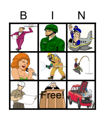 People at Work Bingo Card