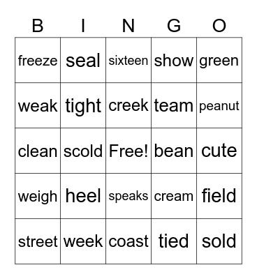 3-2-2 Bingo Card