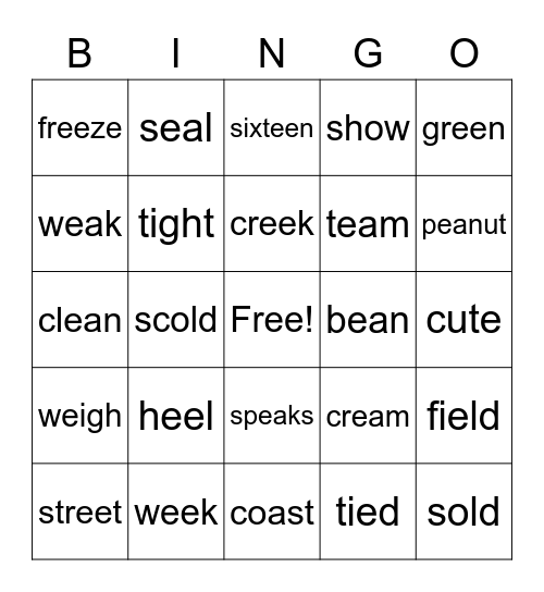 3-2-2 Bingo Card