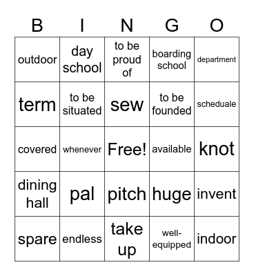 Bells and brakes Bingo Card