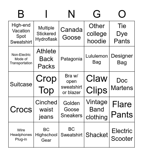 People of BC BINGO Card