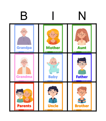 Family Bingo Card