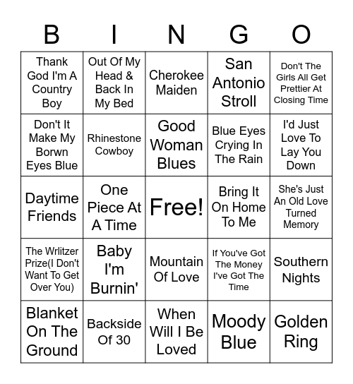 Whistle #4 Bingo Card