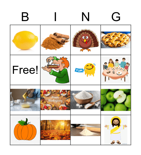 Apple Pie! Bingo Card
