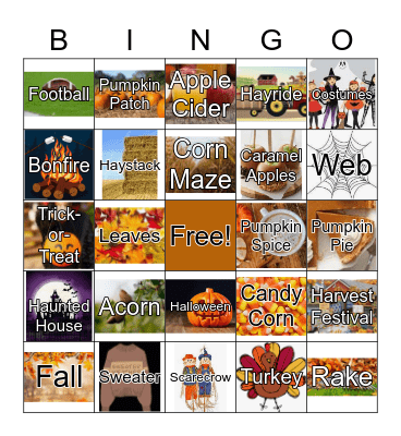 Fall Bingo Card
