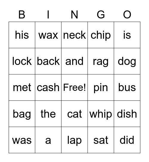 1.3 BINGO Card