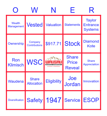 ESOP Bingo Card