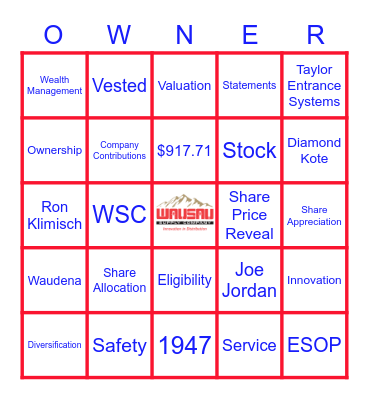 ESOP Bingo Card