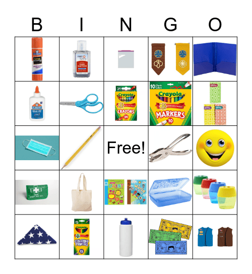 Bag Hunt Bingo Card