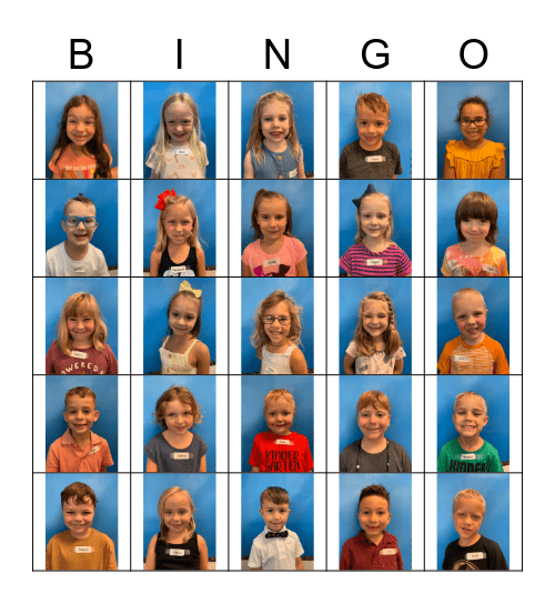 Friend Bingo Card