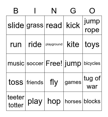 G1 U1 W4 Let's Be Friends Bingo Card