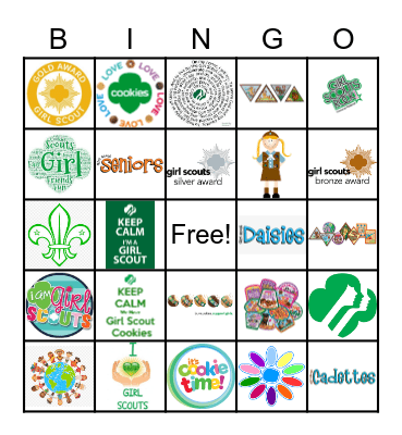 Girl Scout Bingo Card