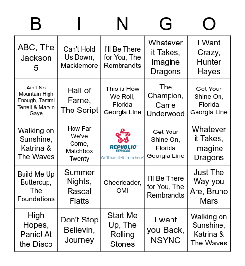 CD - Customer Service Week Bingo Card