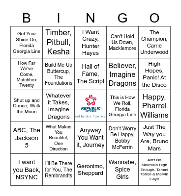 Construction CSW Bingo Card