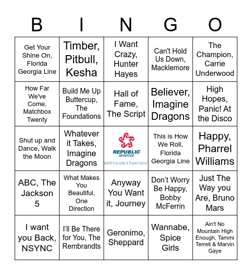 Construction CSW Bingo Card