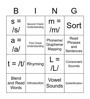 Level 1, Unit 1, Lesson 1 Bingo Card
