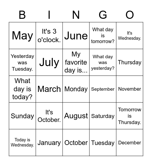 Minsu's Bingo Game Bingo Card