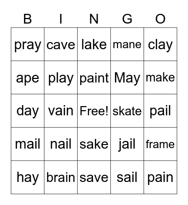 TH01 U4 Phonics Bingo Card