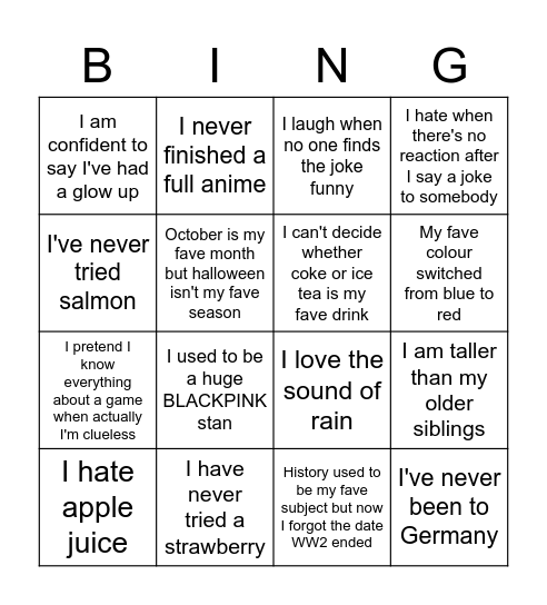 Building Laughter Bingo Card