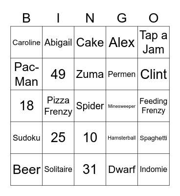 Soobin Bingo Card