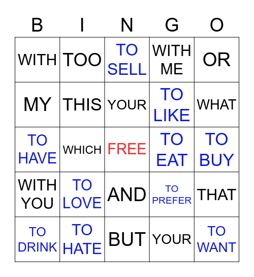 BOOK 1 - REVIEW 1 Bingo Card