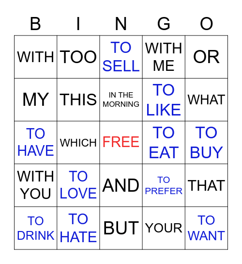 BOOK 1 - REVIEW 1 Bingo Card