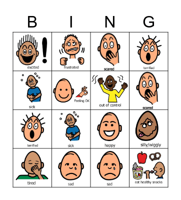 EMOTIONS & CHOICES Bingo Card