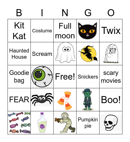 Halloween Bingo Card