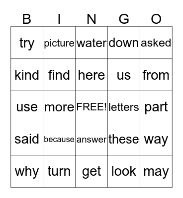 NICK NOBLE'S BINGO Card