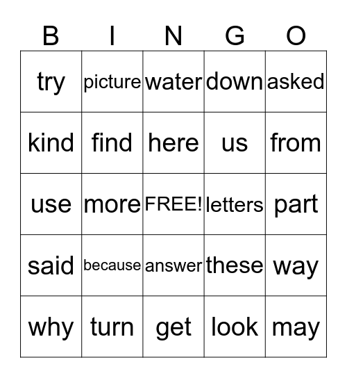 NICK NOBLE'S BINGO Card