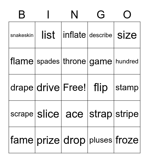 The Puddle Puzzle Bingo Card