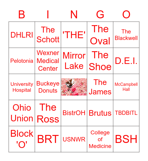 BUCKEYE BINGO Card