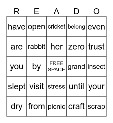 Q1 BINGO Card
