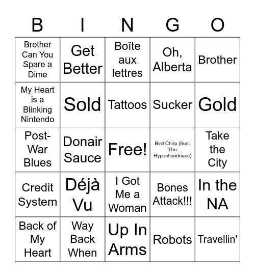 They played Here - The Cap! Bingo Card