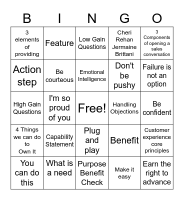 CSS FINAO Bingo Card